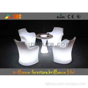 Plastic LED Lighting Furniture High top led cocktail table
